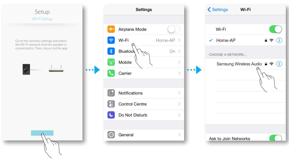 SAMSUNG WAM7500 - Maintenez les boutons  Lecture/Pause et Veille enforcés simultanément pendant plus de 5 secondes pour configurer les Config. Wi-Fi. - 4
