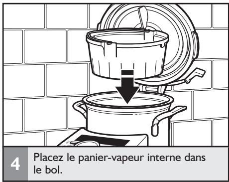 KITCHENAID KCFO104EBK5S - Utilisation des paniers-vapeur - 4