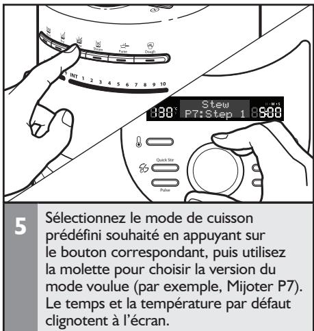KITCHENAID KCFO104EBK5S - Utilisation des MODES de cuisson automatiques - 5