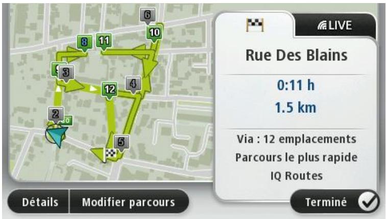 TOMTOM PRO 5150 TRUCK LIVE - Ignorer des étapes avec la carte - 4