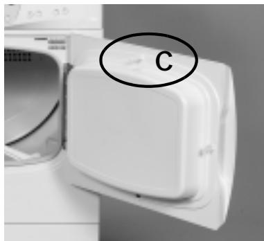 LADEN AWC 375 BLANC - Utilisation du verrou de sécurité enfants - 1