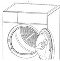 THOMSON THTD9SHPCCSSECHE-LINGE - Reinigen van de binnenkant van de deur - 1