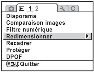 PENTAX KM+KC+2 OBJ.+FT+4GO - Changement du nombre de pixels enregistrés et du niveau de qualité (redimensionner) - 2