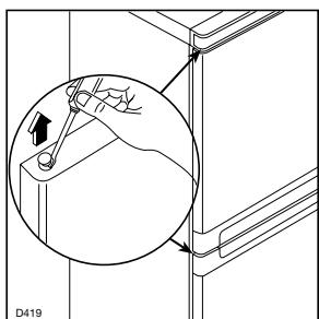 FAURE FRB 33 ND BLANC - Pour changer le sens d'ouverture des portes - 4