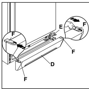 FAURE FRB 33 ND BLANC - Pour changer le sens d'ouverture des portes - 2