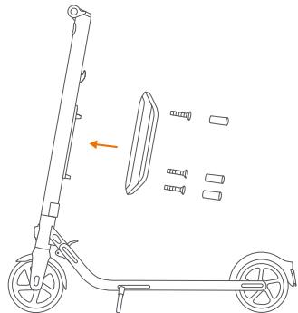 NINEBOT F45E - Installing a Second Battery Pack (optional) - 3