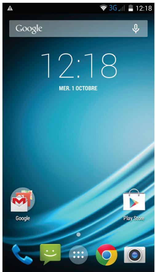 LOGICOM L-EMENT 400 4 GO NOIR - Descriptif de l'écran d'accueil - 1