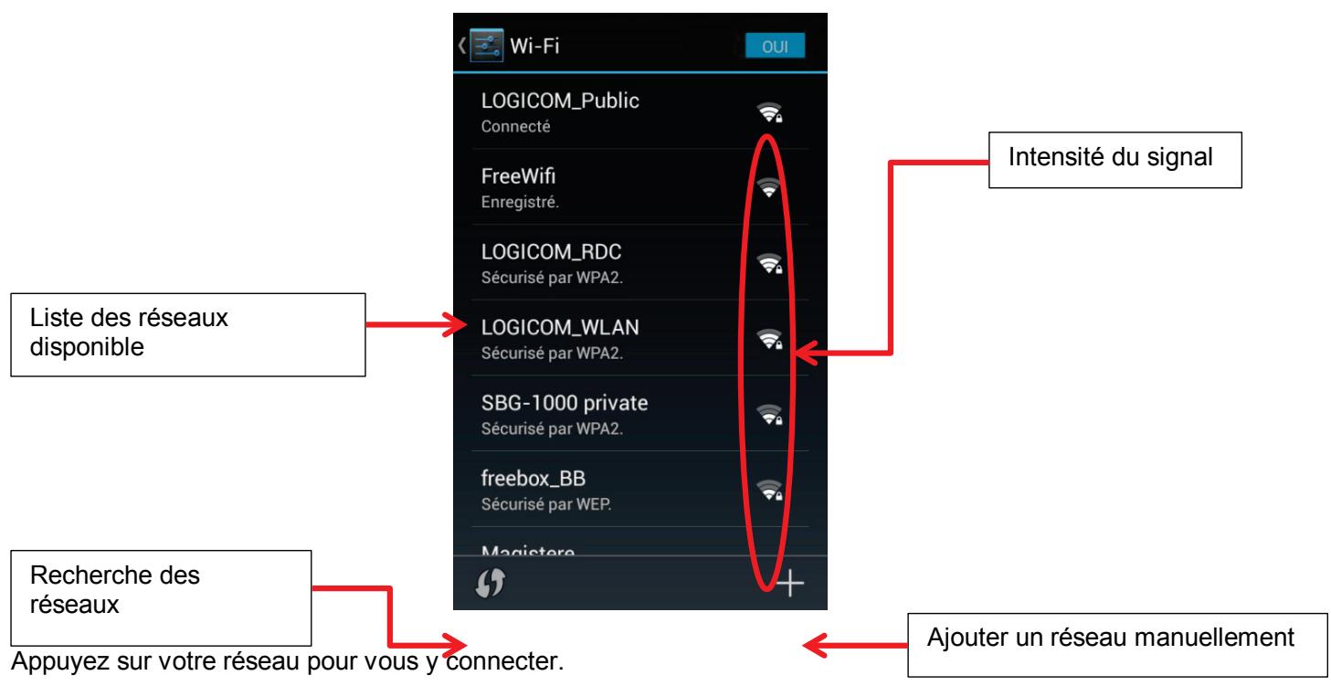 LOGICOM L-EMENT 400 4 GO NOIR - Configuration du wifi - 1