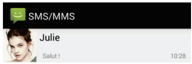 LOGICOM L-EMENT 400 4 GO NOIR - Envoyer un SMS ou MMS : - 1