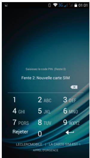 LOGICOM L-EMENT 400 4 GO NOIR - Verrouillage/déverrouillage des cartes SIM - 1