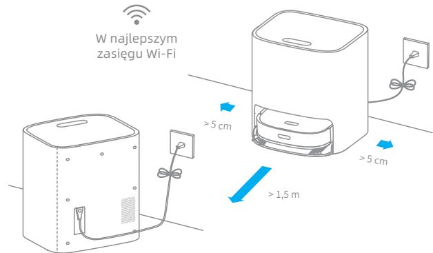 DREAME ASPI-ROBOTW10 - Umiesć podstawe przy scianie i naładuj są - 1