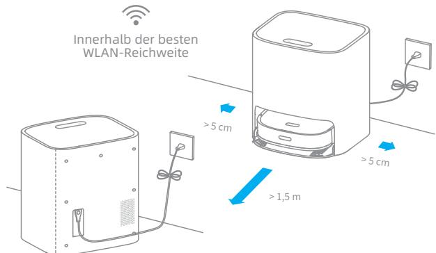 DREAME ASPI-ROBOTW10 - Stellen Sie die Basis an die Wand und laden Sie sie - 1