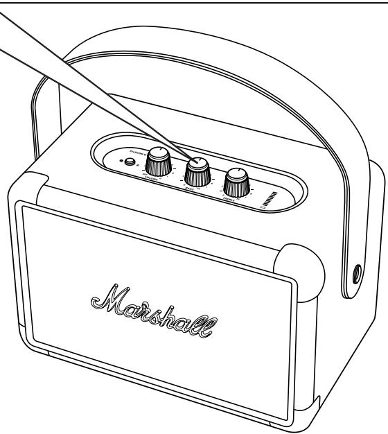 MARSHALL AudioKilburnII - Réglage du volume/des basses/des AIGUS - 2
