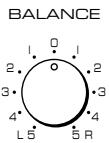 YAMAHA AX-596 - Réglage de la commande d'équilibre (BALANCE) - 1