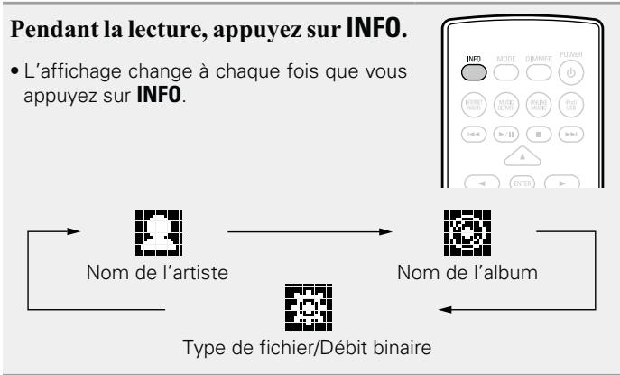 DENON D-F109N SPBK SILV. - □ Sélection de l'affichage - 1