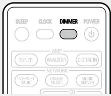 DENON D-F109N SPBK SILV. - Sélection de la luminosité de l'affichage - 2