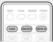 DENON D-F109N SPBK SILV. - Sélection de la source d'entrée - 1