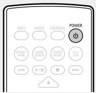 DENON D-F109N SPBK SILV. - Appuyez sur POWER ⏻. - 1