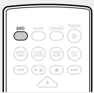 DENON D-F109N SPBK SILV. - Appuyez sur INFO pendant la réception de radio Internet. - 1