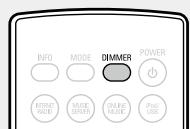 DENON D-F109N SPBK SILV. - Appuyez sur DIMMER. - 1