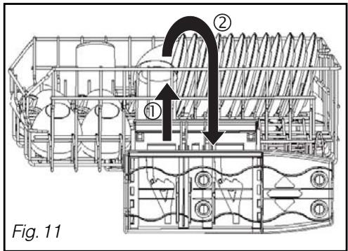 SAUTER SVH 90 WF1 BLANC - ② Réglage en POSITION BASSE : - 1