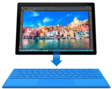 MICROSOFT SP4 i7 16G0 512 - Pavé tactile et clavier Type Cover pour Surface Pro 4 - 1