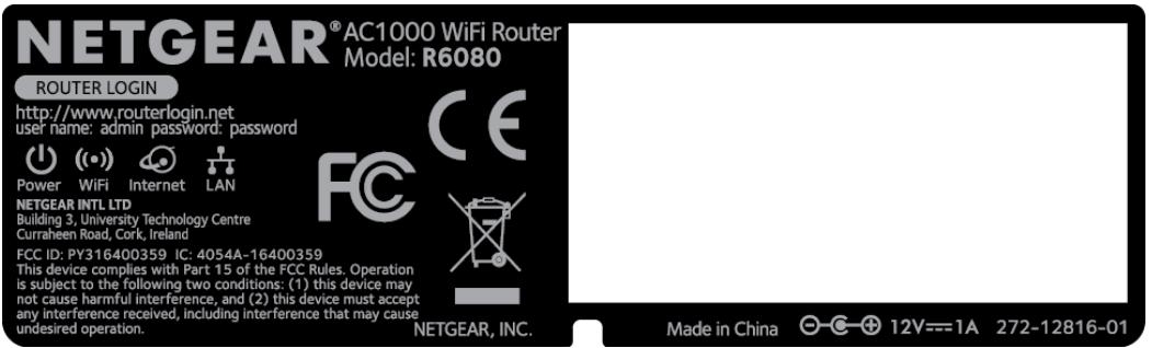 NETGEAR R6080-AC1000 - To connect a device manually to the WiFi network of the router: - 1
