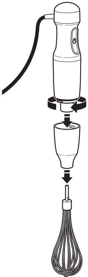 KITCHENAID KHB2570EOB - UTILISATION DU FOUET - 1