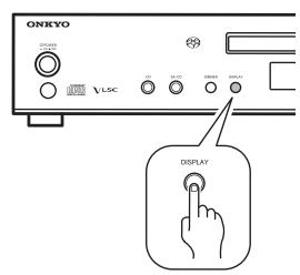 ONKYO CS-5VL - Changez les informations affichées - 1