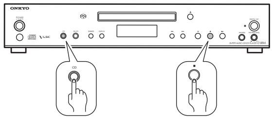 ONKYO CS-5VL - Ramener les paramètres au paramétrage par défaut - 1