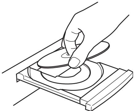 ONKYO CS-5VL - Placez les disques sur le plateau avec la face imprimée tournée vers le haut. - 1
