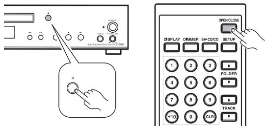 ONKYO CS-5VL - Appuyez sur pour fermer le plateau à disque. - 1