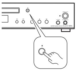 ONKYO CS-5VL - Appuyez sur pour ouvrir le plateau à disque. - 1