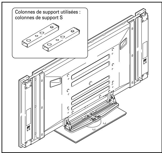PIONEER PDK-TSO5 - Sélectionnez les colonnes de support à fixer. - 1