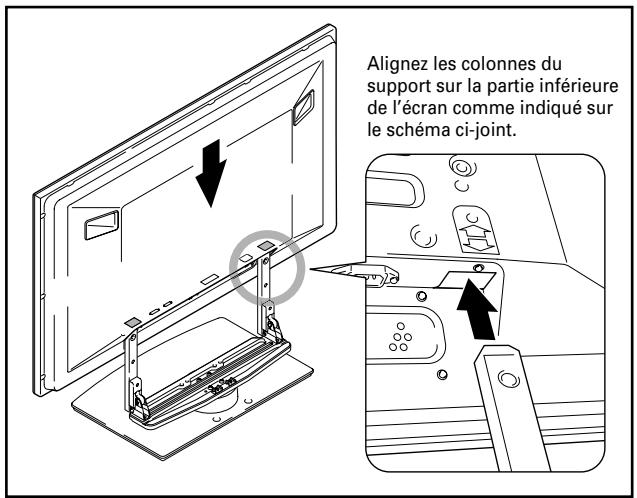 PIONEER PDK-TSO5 - Installation de l'écran plasma sur le support. - 1