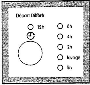 ARMAR AWF 1010 - Sélectionnez éventuellement l'option "DEPART DIFFERE - 1