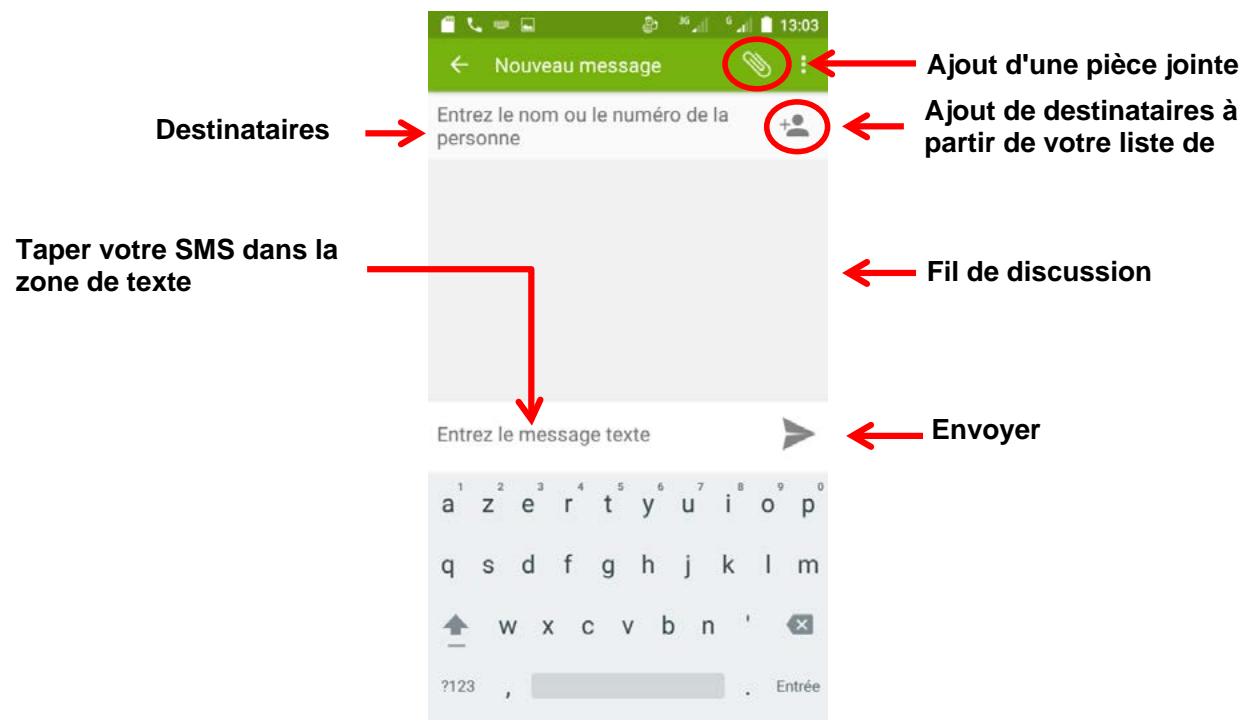 LOGICOM BBOT 553 NOIR - Créer un nouveau message : - 1