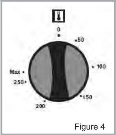 PROLINE POM 567 SS INOX - Bouton du thermostat du four : - 2