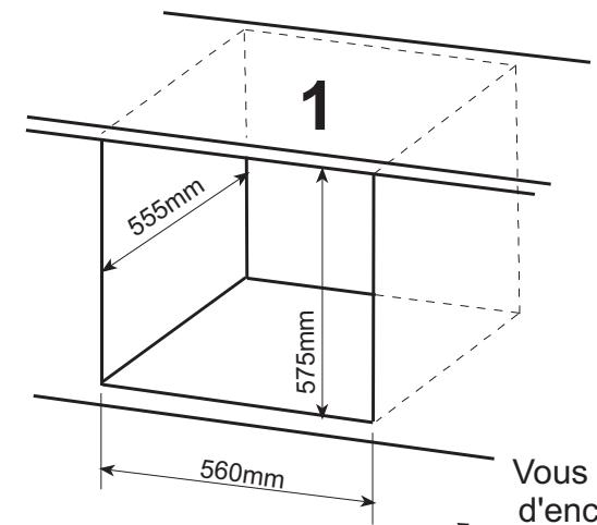 PROLINE POM 567 SS INOX - INSTALLATION DU FOUR ENCASTRABLE - 1