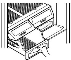 LG-GOLDSTAR GR-I2289STK - Pour enlever le bac à légumes: - 1