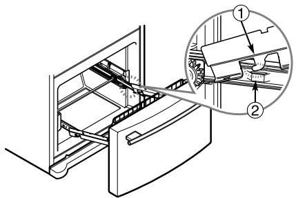 LG-GOLDSTAR GR-I2289STK - Installation du tiroir détachable - 2