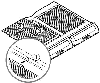 LG-GOLDSTAR GR-I2289STK - Pour replacer la grille sur la surface intérieure: - 1