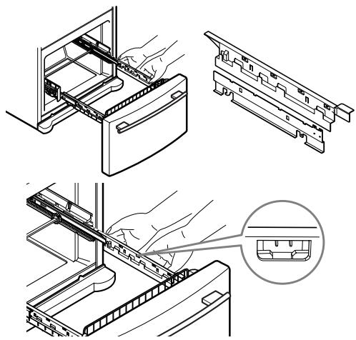 LG-GOLDSTAR GR-I2289STK - Installation du tiroir détachable - 5