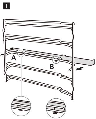 SCHOLTES SOMG1310X - Installer les rails télescopiques - 1