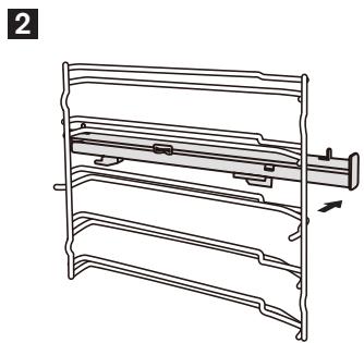 SCHOLTES SOMG1310X - Démonter les rails téléscopiques - 2