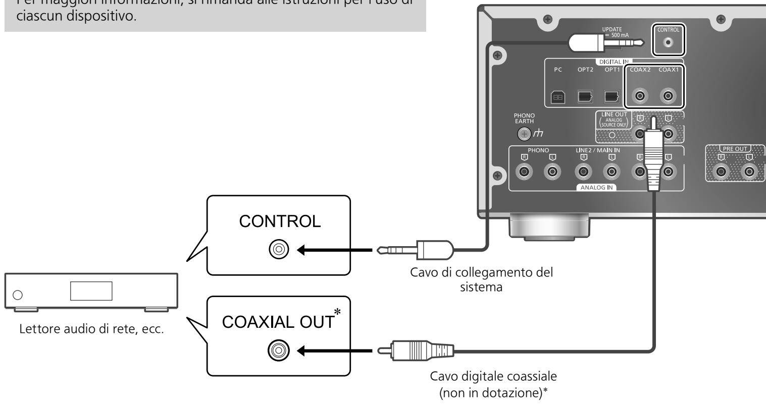 TECHNICS SU-G700M2 - Collegamento del controllo del sistema - 1