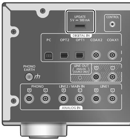 TECHNICS SU-G700M2 - Connect the USB flash memory with new firmware. - 1