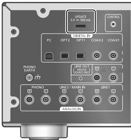 TECHNICS SU-G700M2 - Verbinden Sie den USB-Flash-Speicher mit der neuen Firmware. - 1