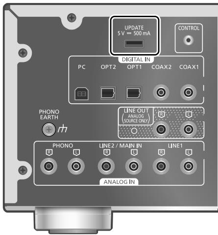 TECHNICS SU-G700M2 - Verbind het USB-flashgeheugen met nieuwe firmware. - 1