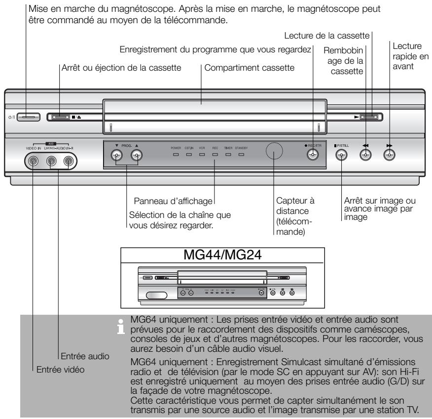 LG-GOLDSTAR MG 44 - Présentation de vos magnétoscope et télécommande - 1
